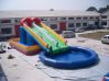 Sell inflatable huge water slide with pool