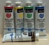 Tubes of Louvre Oil Paint Lot includes Linseed Oil & Paint Thinner