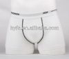 Mid Rise Pure Color Waistband Trunks Cotton Shorts Underwear