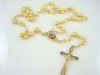 red chain rosary necklaces catholic necklace with cross