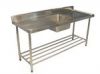 1800mm S/Steel Single Sink Bench 06-1800L