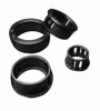 Black Plastic Hole Plugs, Made of Nylon, Available in Various Shapes a