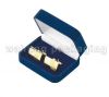 Sell plastic velvet cufflink box(WJH-CF0634)
