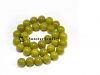 Sell 12mm round bead lemon quartz semi-precious stone for jewelry DIY