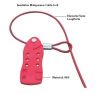 Universal Matsyasana Cable lockout, safety Products , locks. Safety loc