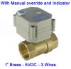 1'' Brass automatic valve 5VDC, 2/3/5 Wires TF25-B2-B