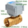 Normal Open/Closed Valve 9-24V controlled Brass BSP/NPT 1''