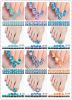 M013-018 Polish Water Print Nail Stickers have 70 style for mix