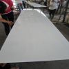 Polished white crystallized glass panel