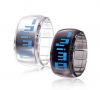 Sell Pair of Futuristic Blue LED Wrist Watch - Black & White