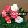 Hot sell display flower Carnation real touch non-polluting silk flower Artificial