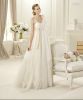 Sell spaghetti strap A-line tulle appliques wedding dress