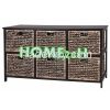 Water Hyacinth wicker Cabinets, 2 Storage Drawers