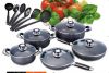 aluminum non-stick cookware set 16pc