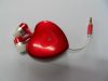 High quality heart Retractable earphone