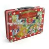 Sell vintage tin lunch box, metal lunch box, lunch box with handle