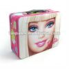 Sell barbie lunch box, girly tin lunch box, metal lunch box