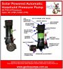 Solar Powered Automatic Water Pressure Pump, 40 PSI Pressure, Flow 20