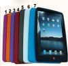 Sell Soft Silicone Back Skin Case Cover for iPad-7 colors For choose