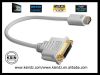 Sell 24k gold plated 1080p white MINI DVI to DVI adapter cable.