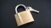 Sell Titanium painted padlock with flat key, brass padlock