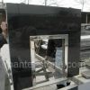 Black Granite Inserts, Back Panel, for fireplace, Surround, Mantel