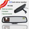 3.0 inch rear view mirror monitor with compass