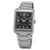 Sell Men's Analogue Watch Black Rectangle Dial Silver Bracelet S