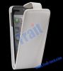 Non-slip Up and Down Flip Leather Case for iPod Touch 5(White)