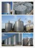 Assembly galvanized steel silo for grain with hopper bottom