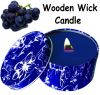 8 Ounce Brown Home Parrafin wax Wooden wick Candle PT8050