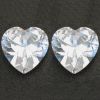 Sell AAAAA white and Heart shape cubic zirconia gemstones full size