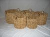 Water hyacinth baskets