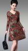 Winter dress, restore ancient ways, textile printing