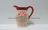 sell handpained santa claus ceramic pitcher