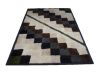 sheepskin fur rug with leather frame 122