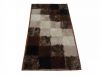 sheepskin fur rug with leather frame 125