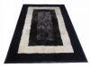 sheepskin fur rug with leather frame 134
