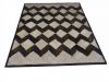 3D  sheepskin fur rug with leather frame 135