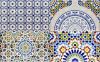 Oriental moroccan arabic wall tiles