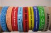 Custom printed silicone bracelets for promotion
