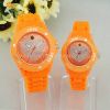 Sell plastic silicone couple watch, ice love watch