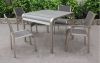 Sell Aluminum square dining table set for outdoor use