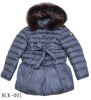 Sell Kids Down Jacket with Raccoon fur hood trim