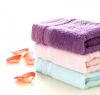 Sell plain dyed bath towel with dobby border