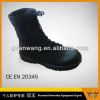 Sell Black Leather Knee High Steel Toe Military Boots For Women/Men, Pr