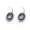 Sell wholesale 925 sterling silver amethyst earrings