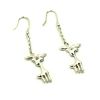 Sell wholesale 925 sterling silver deer earrings for christmas