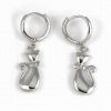 Sell wholesale 925 sterling silver cat earrings