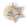 wholesale 925 sterling silver star pendant with mop